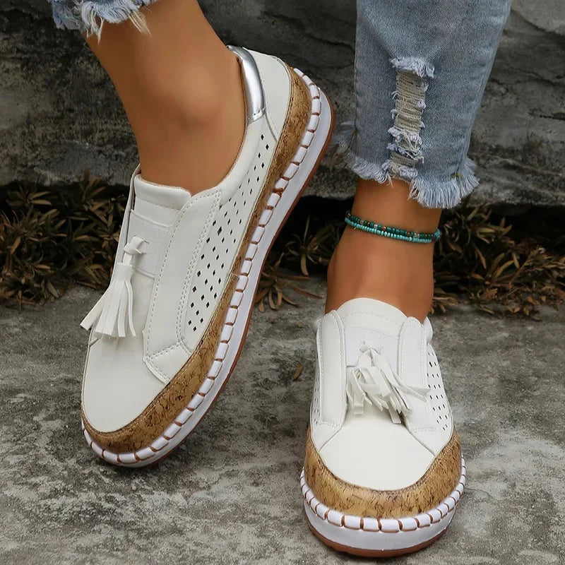 Women's Orthopedic Comfort Slip-On Shoes – Lightweight Cushioned Walking Sneakers