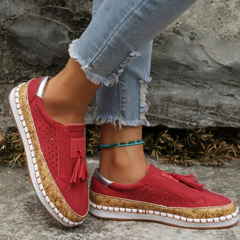 Women's Orthopedic Comfort Slip-On Shoes – Lightweight Cushioned Walking Sneakers