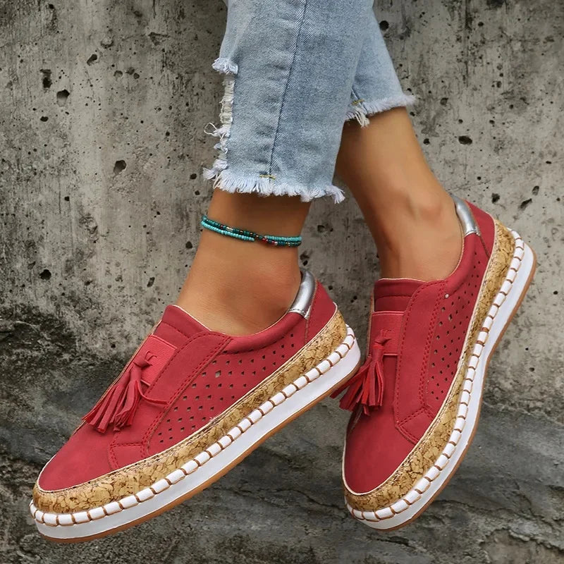 Women's Orthopedic Comfort Slip-On Shoes – Lightweight Cushioned Walking Sneakers