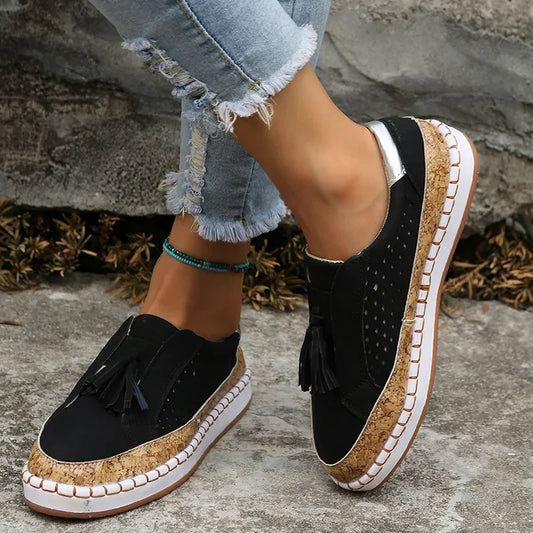Women's Orthopedic Comfort Slip-On Shoes – Lightweight Cushioned Walking Sneakers