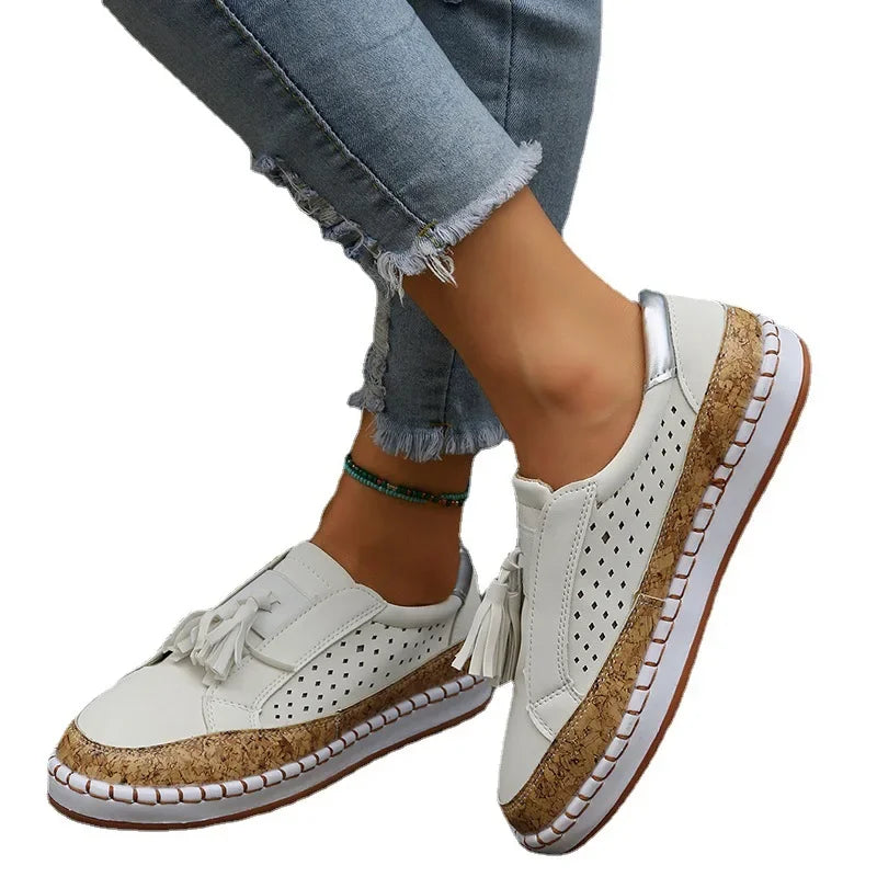 Women's Orthopedic Comfort Slip-On Shoes – Lightweight Cushioned Walking Sneakers