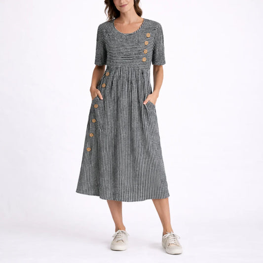 Striped Midi Dress