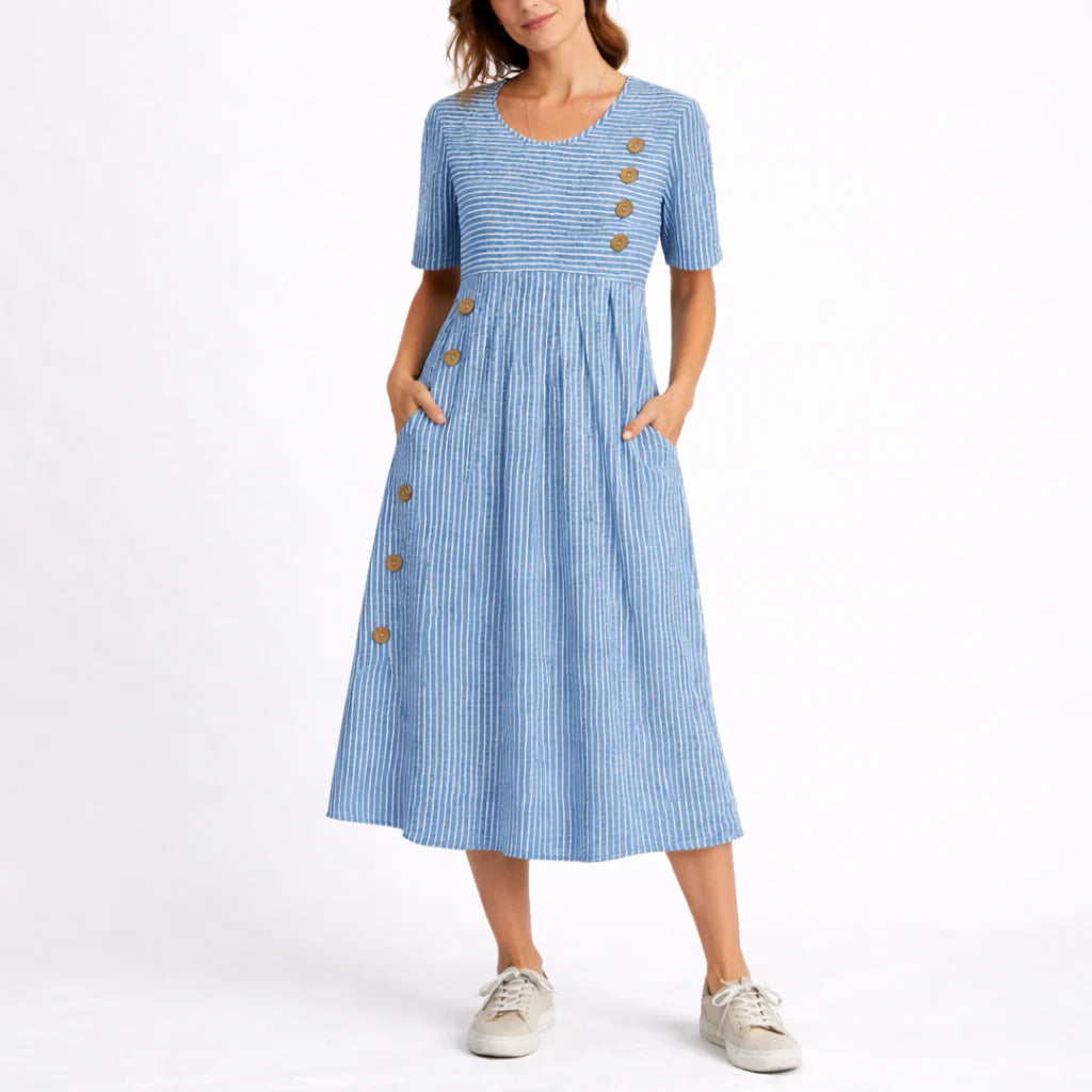 Striped Midi Dress